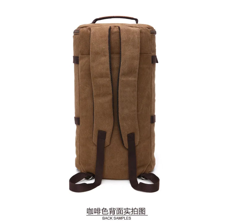 2025 Fashion Large Man Travel Bag Mountaineering Backpack Male Luggage Canvas Bucket Shoulder Army Bags For Boys Men Backpacks