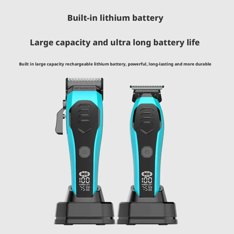 Professional Cordless Hair Clippers for Men, Rechargeable Barber Clippers With Base, Lithium-ion Battery Hair Cutting Machine