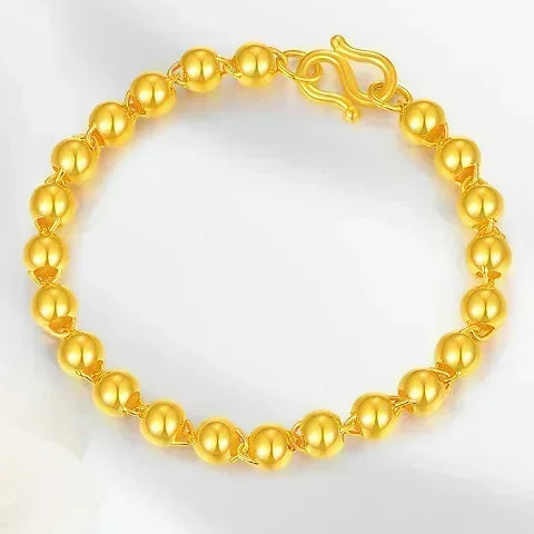 Gold shop with 9999 24k real gold men's bracelet dragon row boss bracelet send dad watch chain