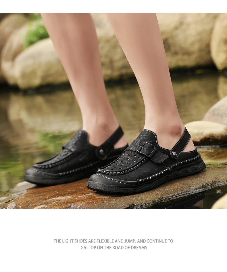 Summer Men‘s Sandals Casual Comfortable Men Slippers 2025 New Designer Sneakers Lightweight Outdoor Beach Sandals Men's Shoes