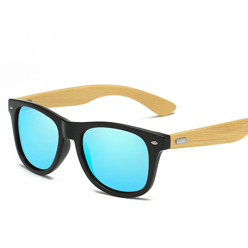 Classic Wood Bamboo Sunglasses Men Women Polarized UV400 Vintage Driving Sun Glasses Black Fishing Eyewear UV400 Eyeglasses