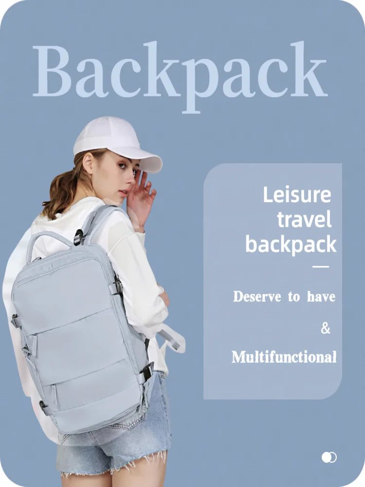 Large Capacity Fashion Travel Backpack for Men and Women Multi-Functional Casual Laptop Cabin Bag Handmade Luggage