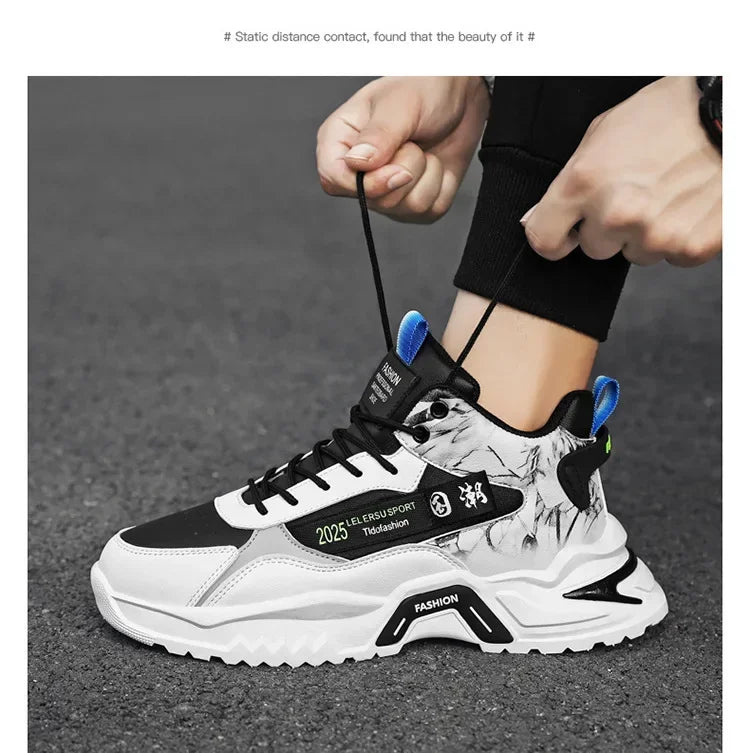 Men’s Shoes Sneakers Fashion Breathable Platform Running Shoes Mesh Sport Light Unisex Male Casual Vulcanize Man Shoes