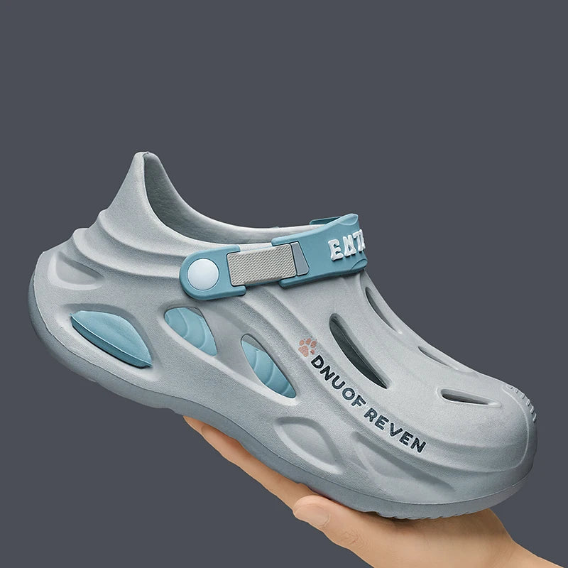Men's Outdoor Sandals Sport Slippers Beach Slides Breathable Clogs Men Women Casual Garden Shoes Non-slip Men Outdoor Sandals