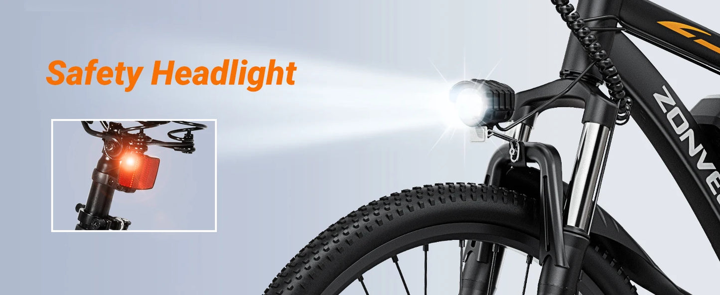 【1 Year Warranty】M26 Electric Bicycle 1000W Peak Motor 360WH Lithium Battery Electric Bike  26 Inch city E-bike UL2849