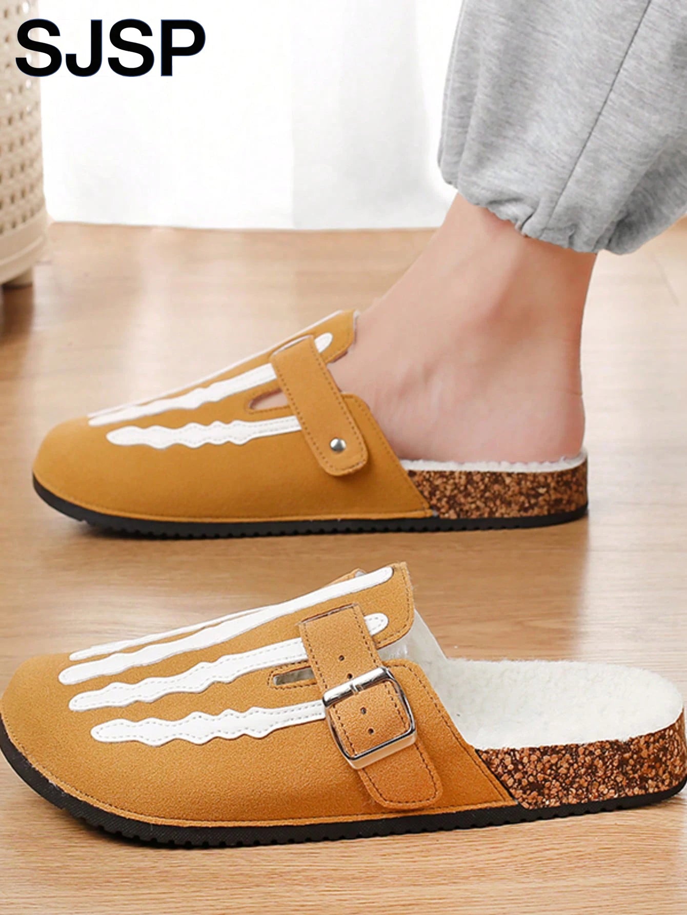 Men's Slip-On Slippers, Skull Print Design, Casual Backless Mule Sandals, Suitable for Indoor/Outdoor Wear, Minimalist Street Style, Daily Walking and Casual Comfortable Slippers