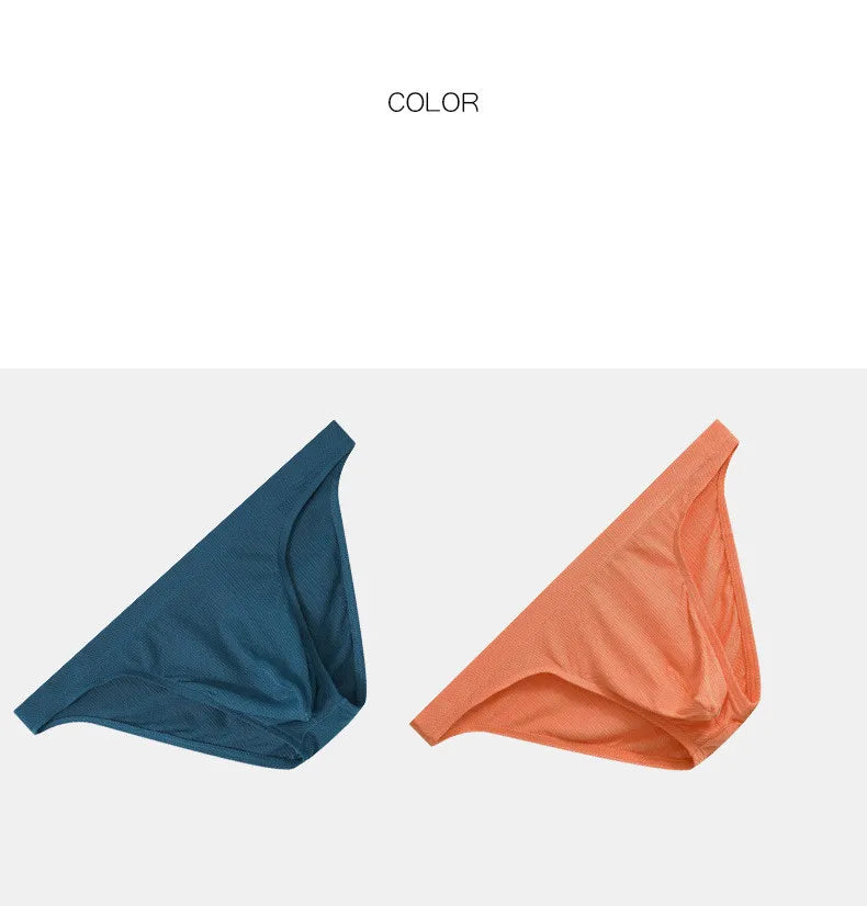 Mens Underwear Solid Briefs Shorts Hombre Man Panties Solid Comfortable Low Waist U Convex Pouch Underpants Cueca Calzoncillo