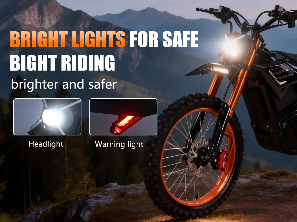 Electric Motorcycle 3000W, EBIKE,48V 20AH Battery, 60km/h, Oil Brake, Max Load 130KG