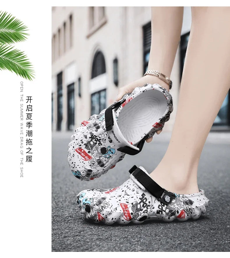Men Shoes Slippers Men Garden Flat Sandals Platform Sandals Man Summer Sandals 2024 Male Sneakers Outdoor Flip Flops Home Clogs