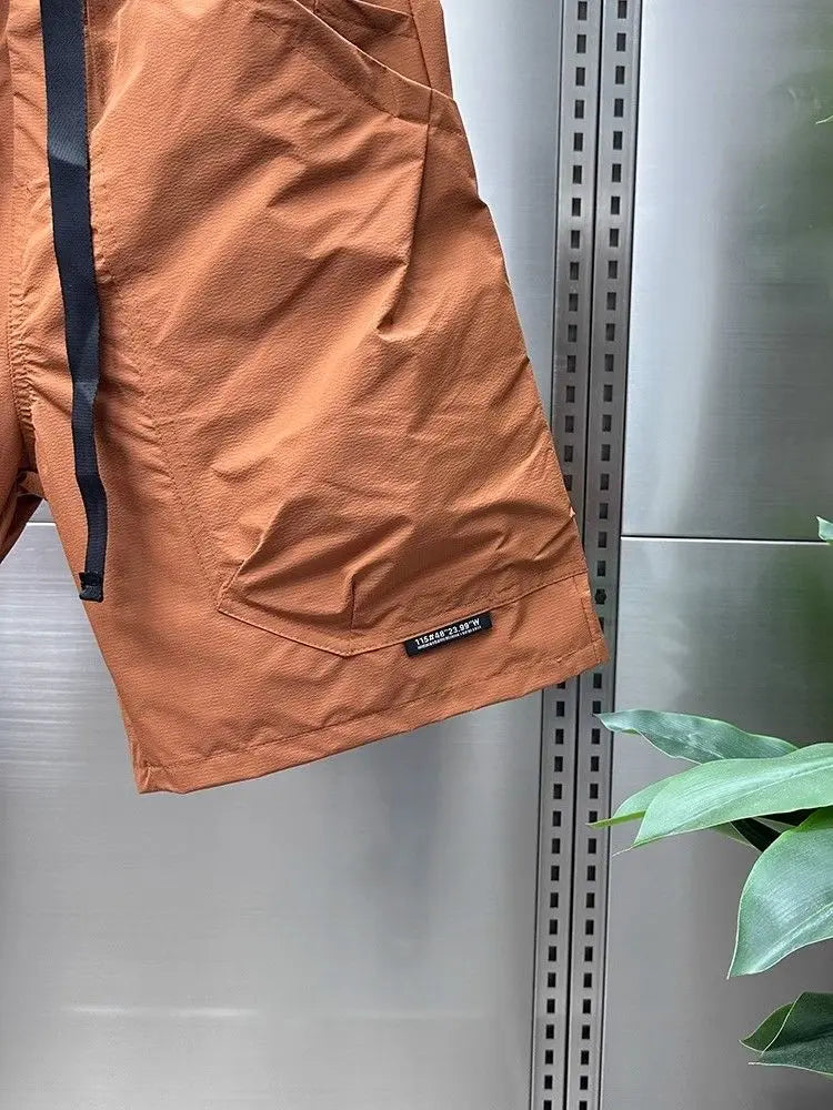 New Casual Shorts for Men in Summer Men's Sports Mid-sports Loose Straight Japanese Pocket Work Pants