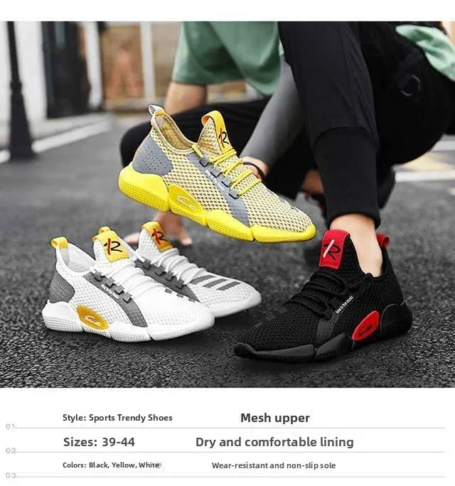 Men's Breathable Me Sport oes Summer 2025 New Sle Casual Dad Sneakers Trendy All-Match Outdoor Leisure Footwear