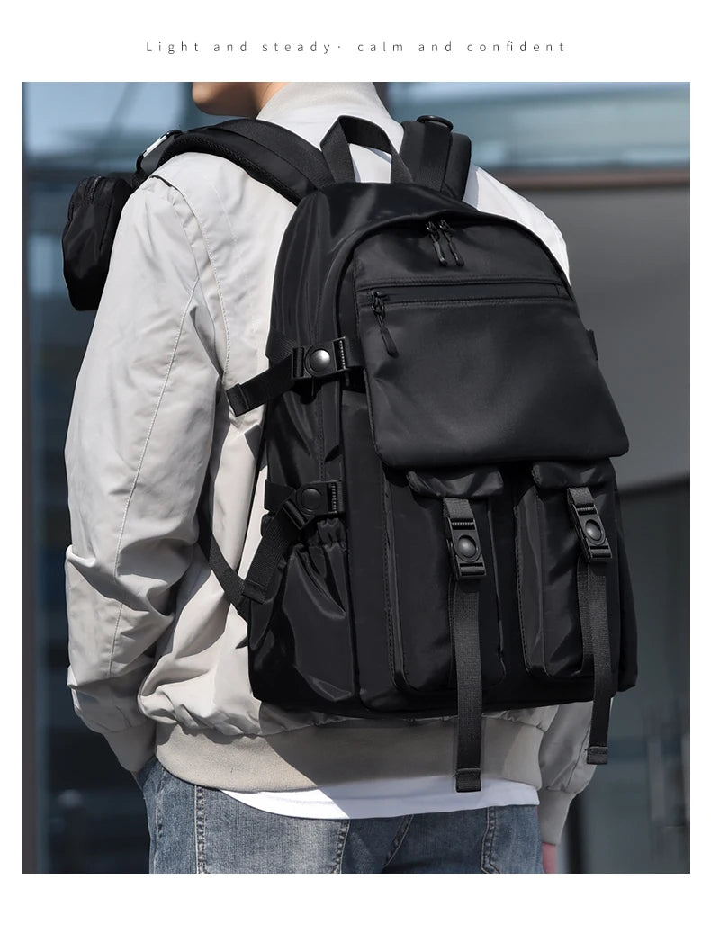 Men's Tactical Style Backpack, Large - capacity Travel Bag with Multiple Straps, Durable Material, Ideal for Outdoor Adventures