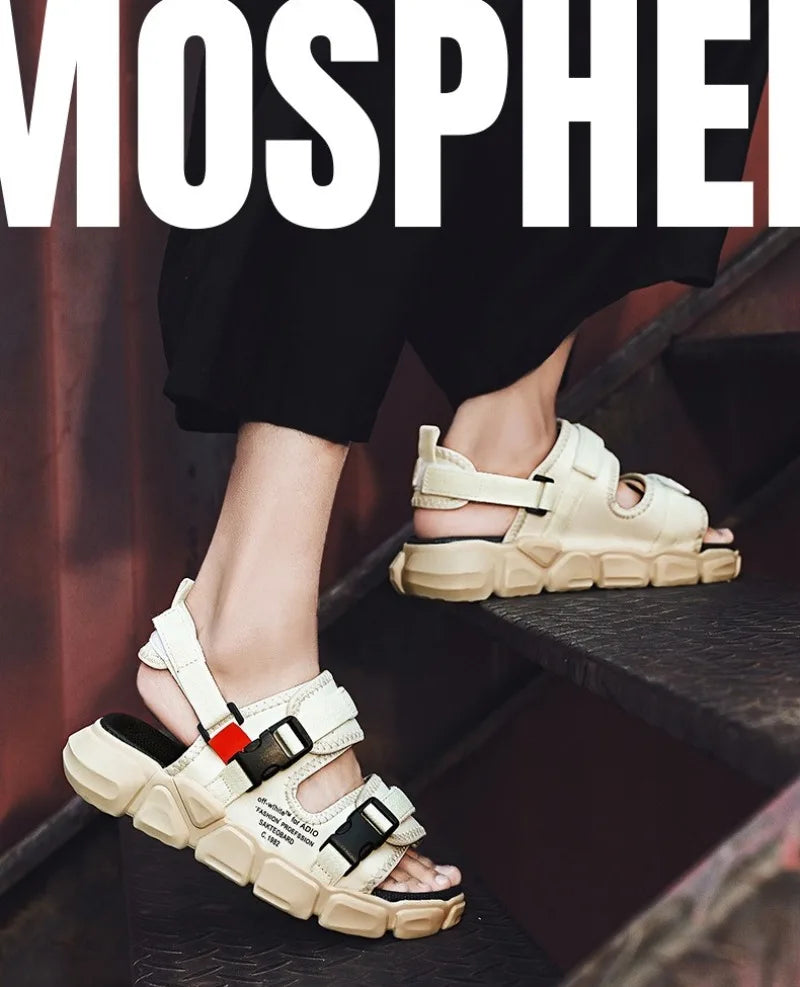 Summer High Quality Beach Sandals for Men Outdoor Breathable Wear-resistant Men Casual Sandals Fashion Holiday Shoes Zapatos De