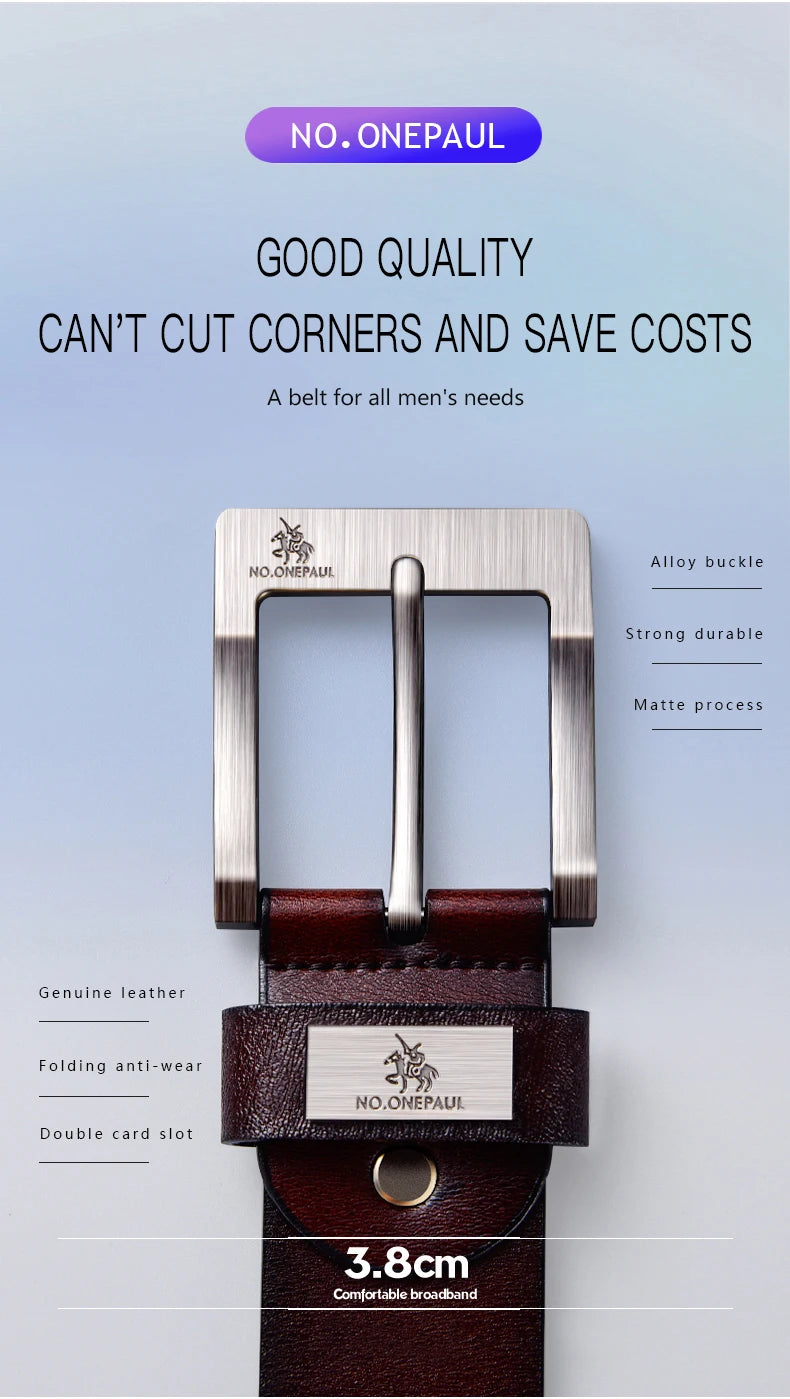 2025New Men's  Leather Belts Luxury Strap Male Belts For Fashion Classice Vintage Pin Buckle Men Belt High Quality