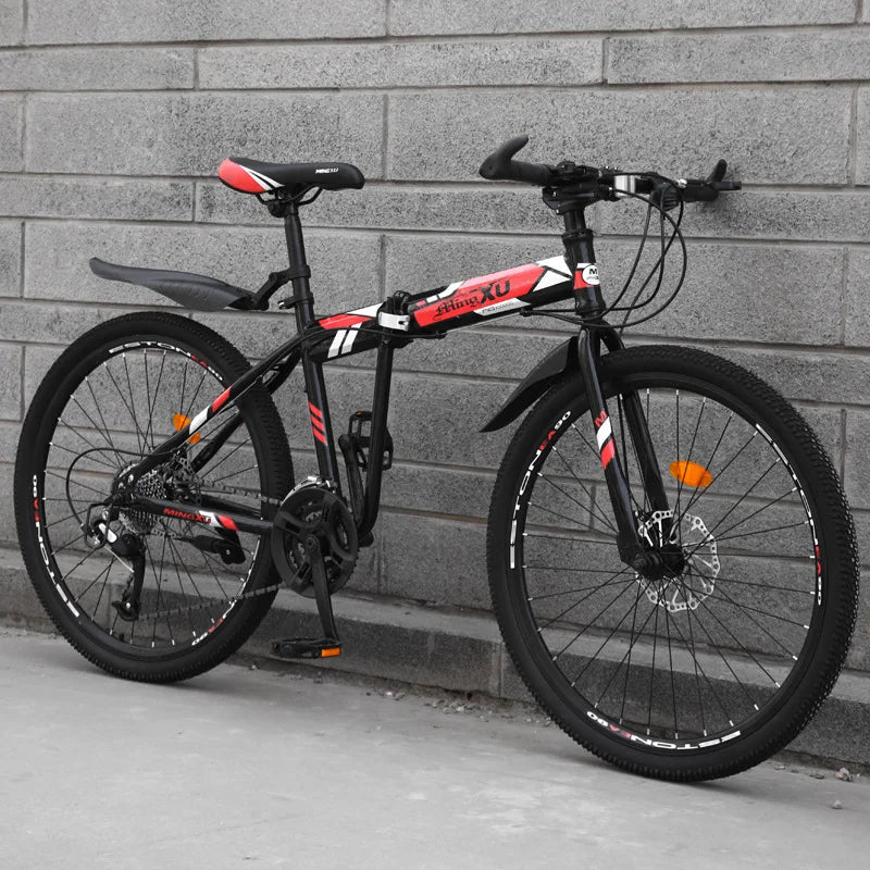 Bike Folding Mountain Bike  Double Shock Absorption