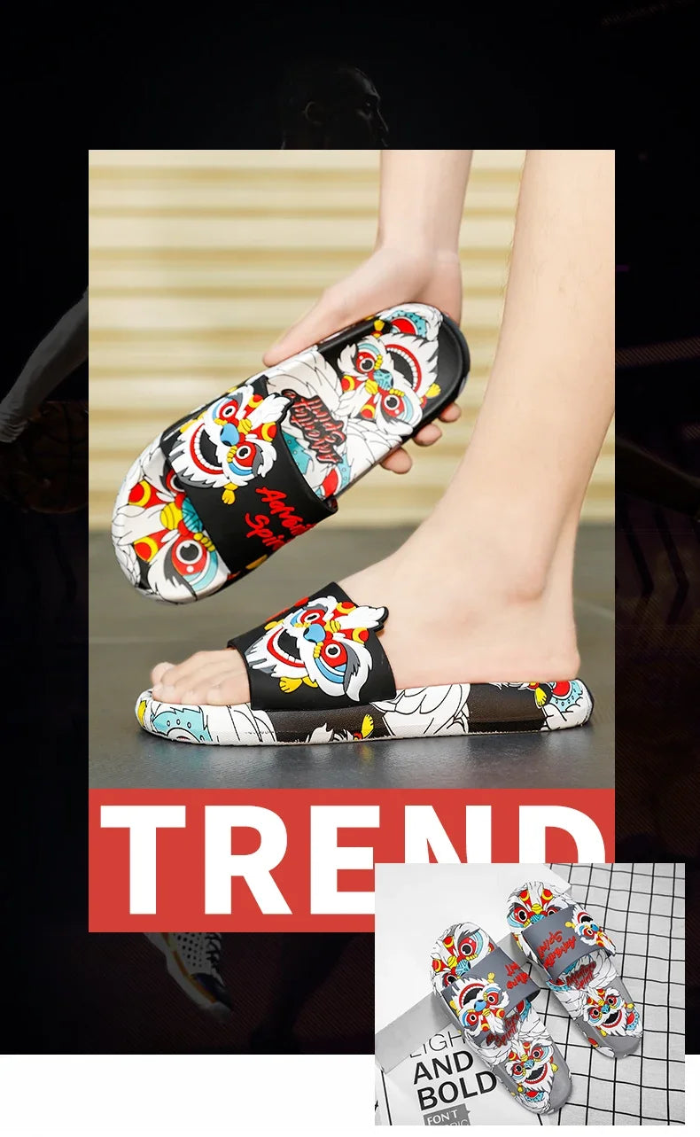 Luxury Brand Slippers for Men Comfortable Man Sandal Men's Summer Slippers Walk Around Home Male Slipper Male Shoes Sneakers