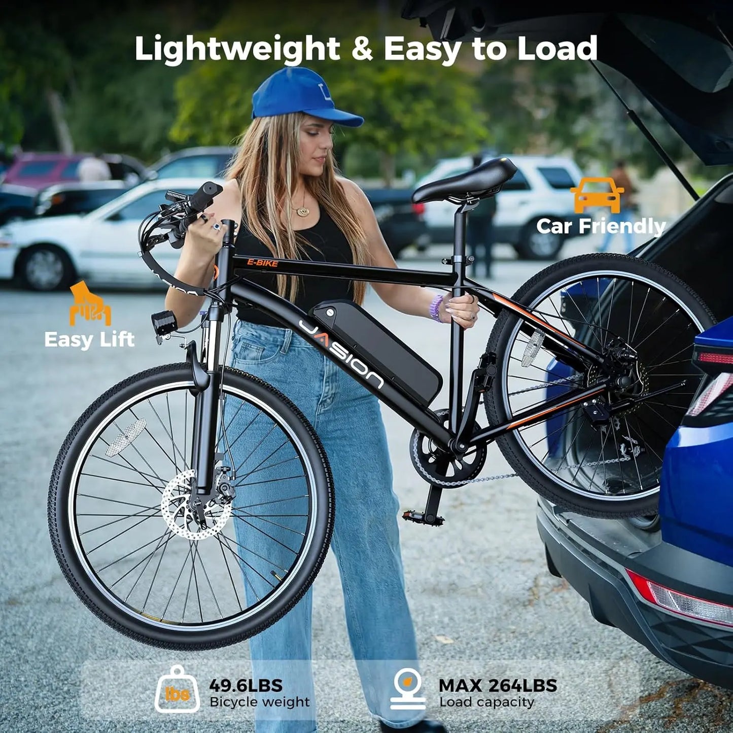 1000W Peak Motor Electric Mountain Bike Removable Battery 7-Speed Front Fork Suspension 40Miles Commuting Custom