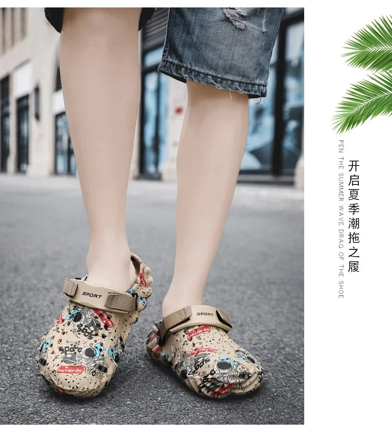 Men Shoes Slippers Men Garden Flat Sandals Platform Sandals Man Summer Sandals 2024 Male Sneakers Outdoor Flip Flops Home Clogs