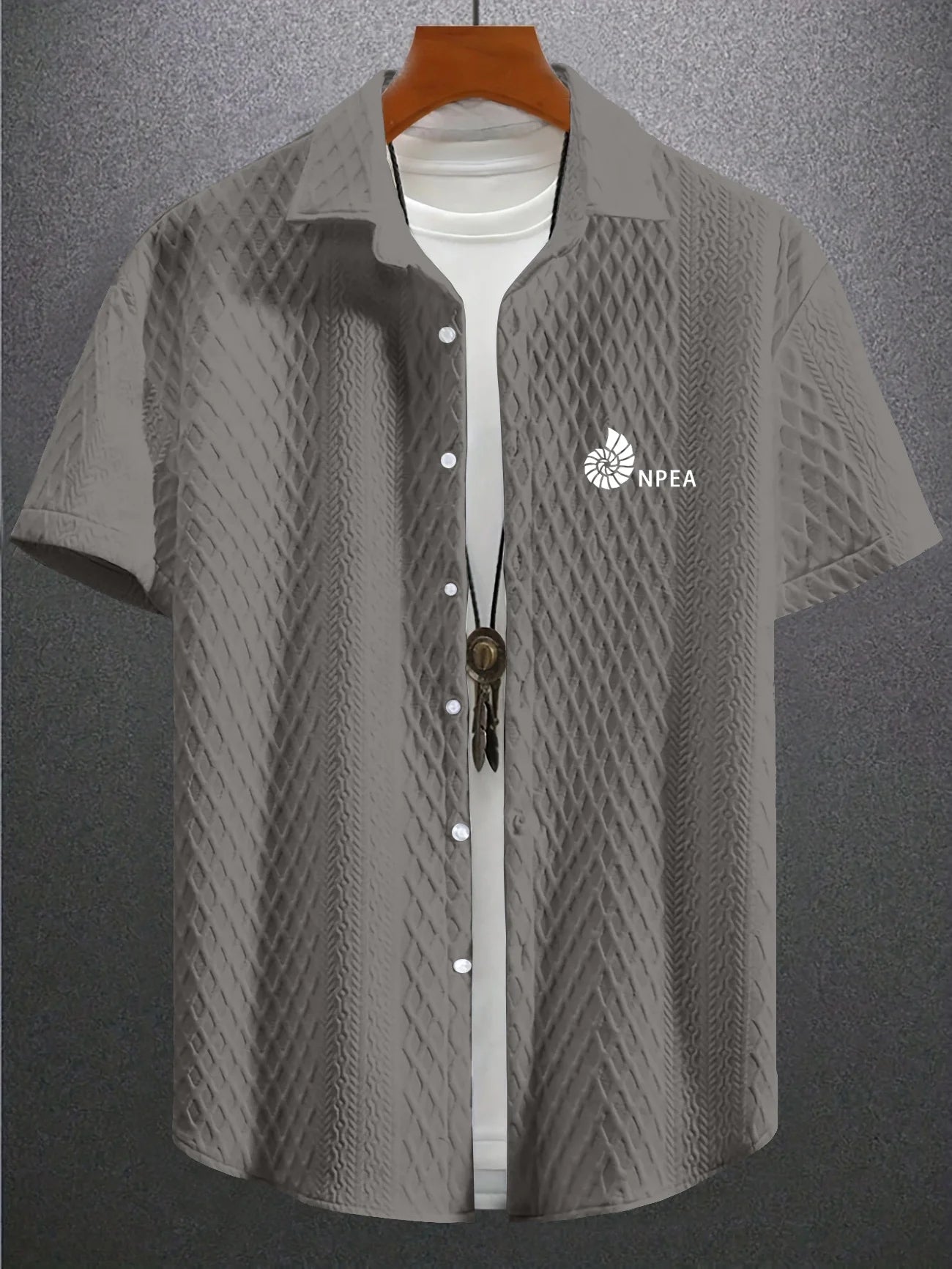 2025 New Men's Casual Short Sleeve Shirt Breathable Slim Fit Summer Tops - Trendy Button Down Shirts for Men