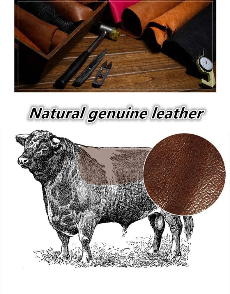 New Autumn Winter Men's Genuine Leather Cap Natural Cowhide Baseball Caps Thickened Warm Coldproof Ear Protection Earmuffs Hats