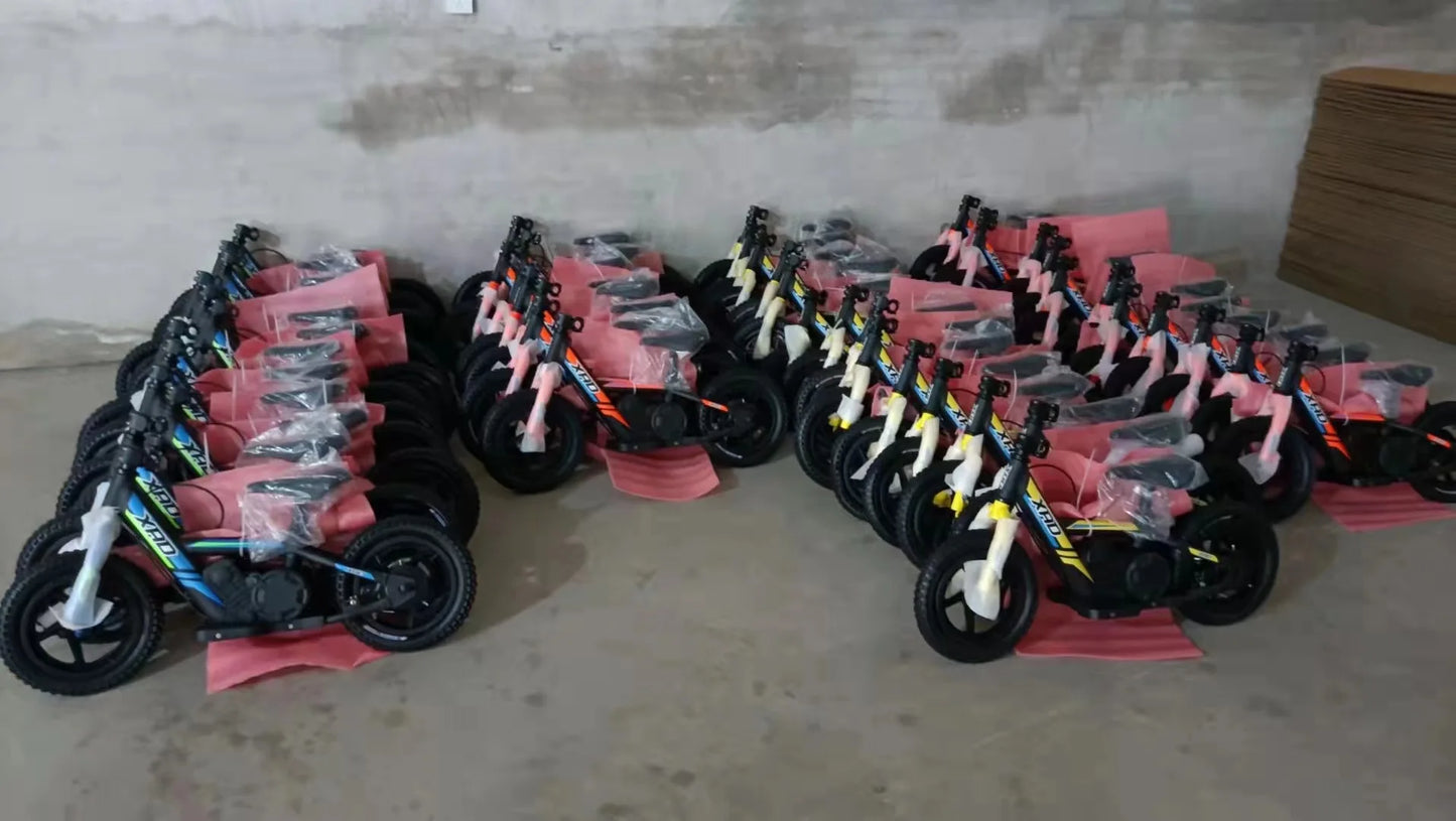12-inch Children's Electric Bicycle Outdoor Off-road Portable Shock-absorbing Scooter