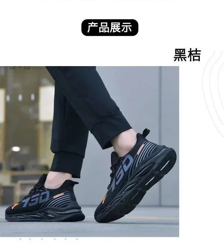 Shoes for Men Casual Slip on Fashion Sneakers Breathable Running Shoes Outdoor Walking Training Tennis Shoes