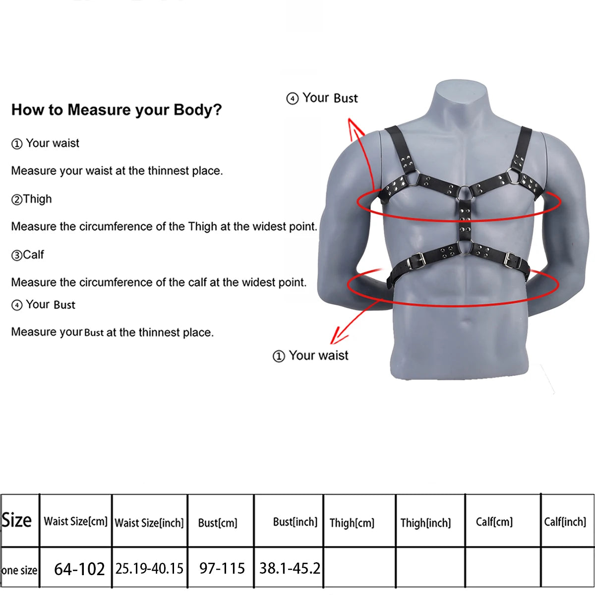 Leather Men Harness Belts with Buckle Fetish Gay Sex Bondage Belts Punk Gothic Chest Body Harness Straps Sexual Male Lingerie