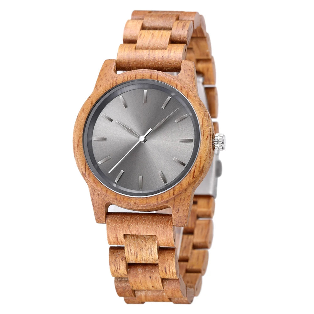 Watches Wooden Watches Men's Handmade Vintage New Wooden Quartz Watches with Stylish Natural Wooden Watches Uniquely Customized