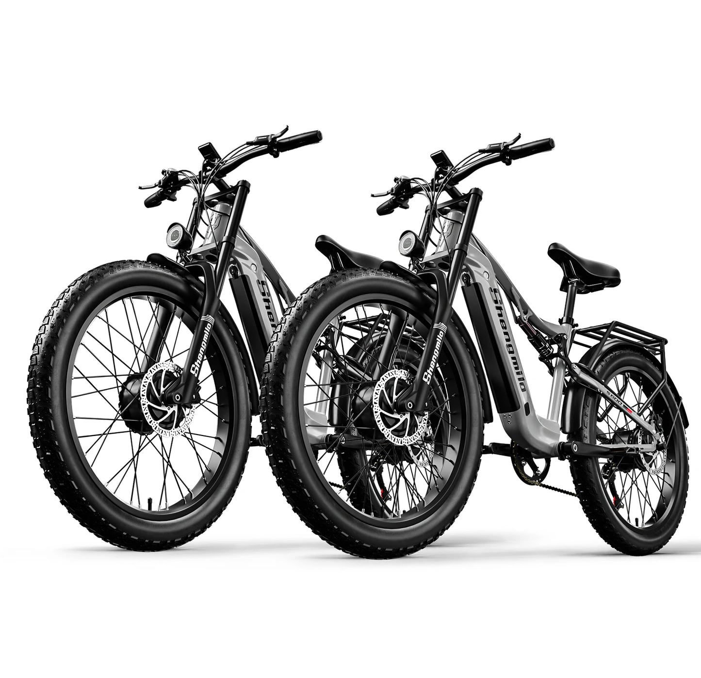 Shengmilo S600 Electric Bike Dual Motor2000W  48V17.5AH Battery 26 Inch e bike Fat tire Ebike Men's Mountain Electric Bicycle