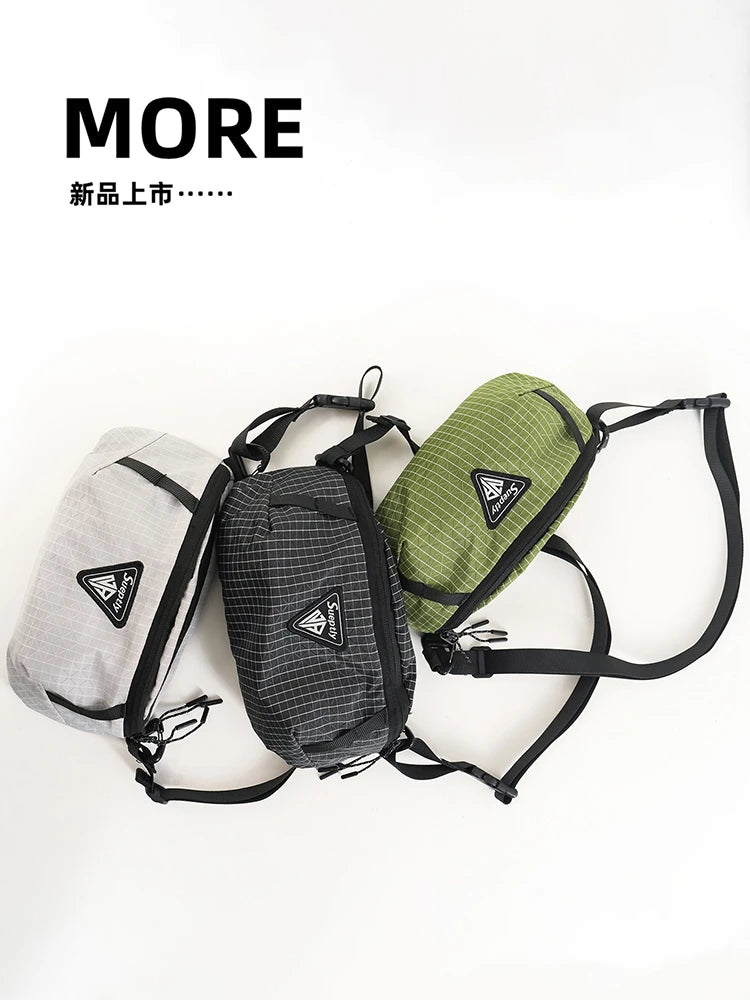 Outdoor hiking backpack - Large capacity, lightweight, expandable chest bag. Suitable for both men and women. Includes hiking eq