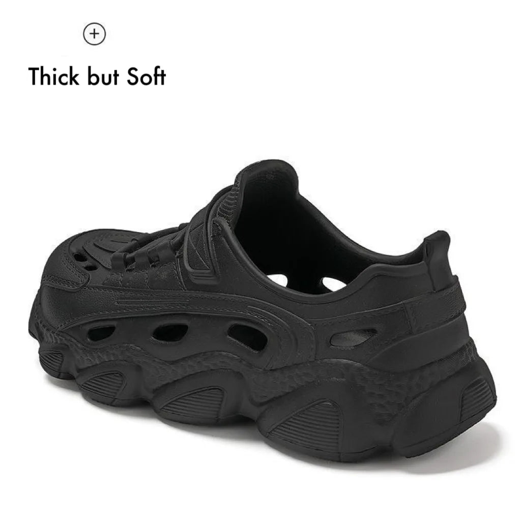 Men's summer trendy sports sandals, outer wear thick-soled anti-slip breathable sandals, men's and women's beach slippers