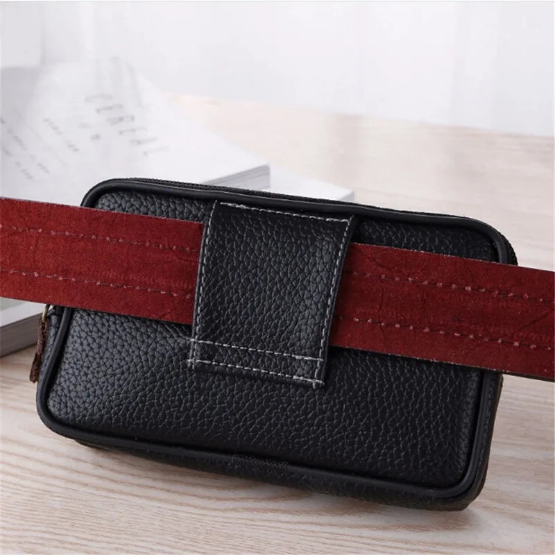 PU Leather Hand Bags For Men Large Capacity Money Purse Cell Mobile Phone Pocket Women Soft Double Zipper Male Clutch Bags