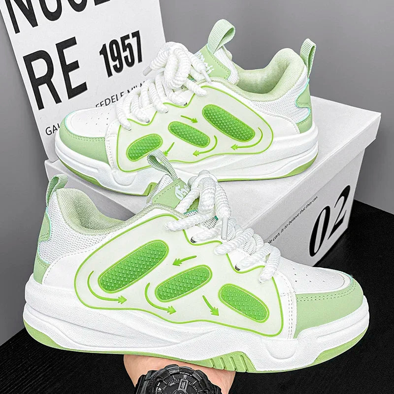 Sneakers for Men Vulcanized Shoes Personalized  Skateboard Trend Casual Street Running  Rebound Anti Slip Outdoor Running Shoes