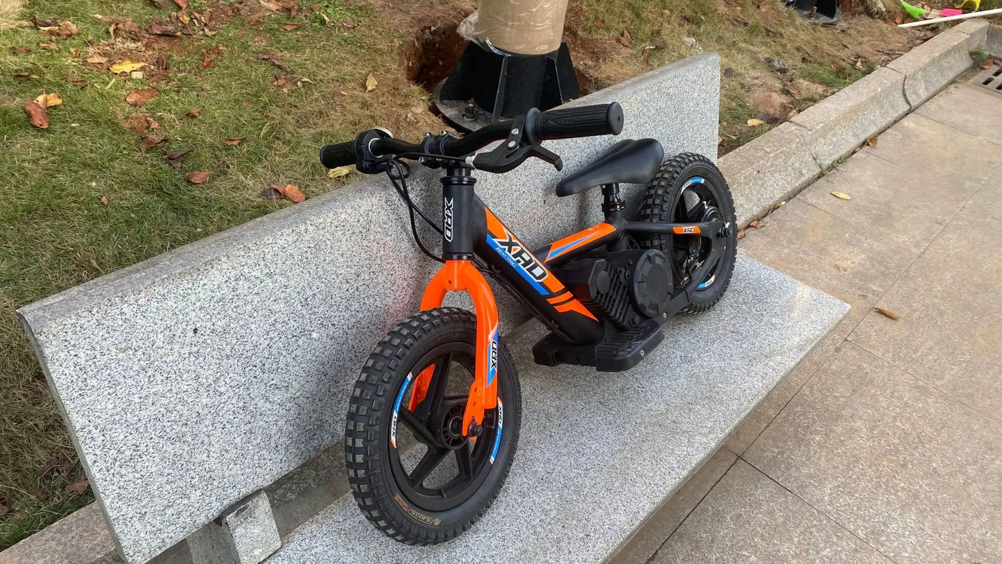 12-inch Children's Electric Bicycle Outdoor Off-road Portable Shock-absorbing Scooter