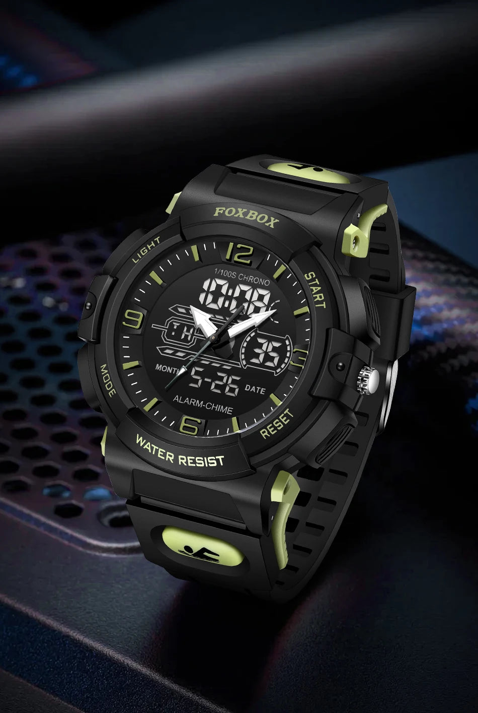 LIGE New Watches For Men 50M Waterproof Clock Alarm reloj hombre LCD Dual Display Wristwatch Quartz Military Sports Mens Watches