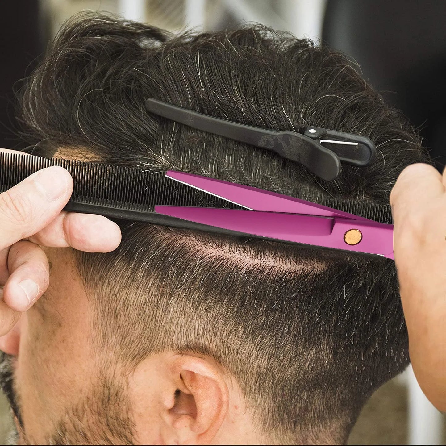Barber HaircutHairdressing Scissors for Hairdresser Styling Trimming Cutting Tools for Men Women- Ergonomic Design Lightweight