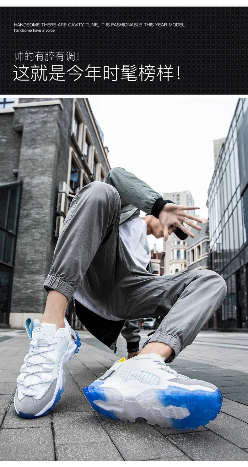 2023Men's Sneakers  Summer Mesh Breathable Casual Shoes Lightweight Walking Men Shoes Soft Sole Tenis Fitness Shoes