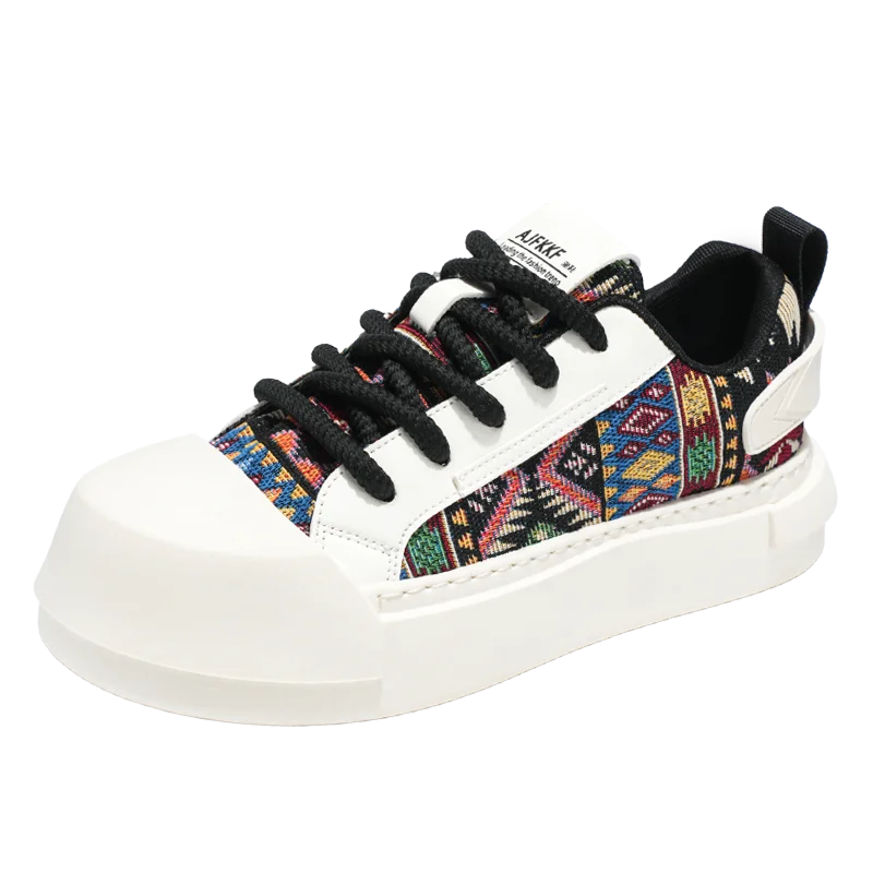 Trendy Street Style Lace Up Sneakers for Men Outdoor Activities Shoes Обувь Skate Shoes for Men Comfy Non Slip Casual Sneakers