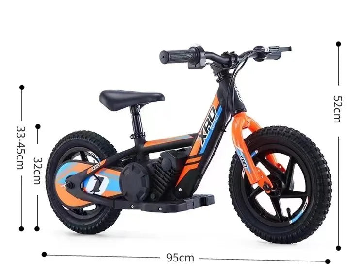 12-inch Children's Electric Bicycle Outdoor Off-road Portable Shock-absorbing Scooter