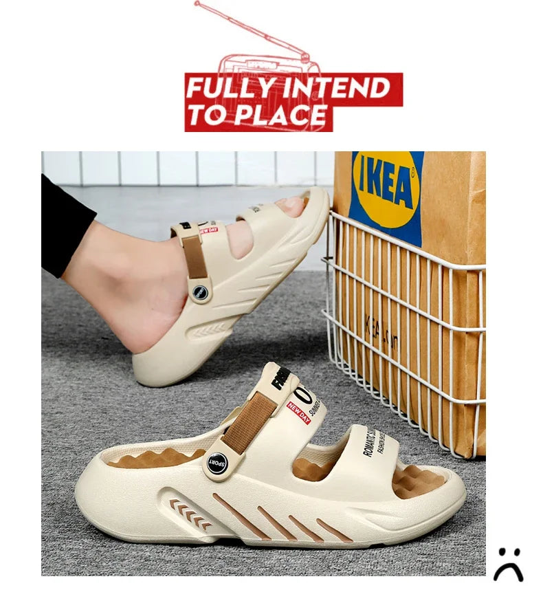 Men's Summer Sandals Men's Home Slippers Walk Around Home Original Brands Shoes Men's slippers Flip Flop Male Slipper Slipers