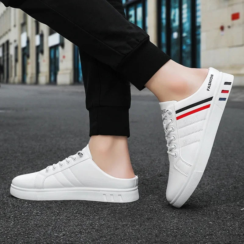 Summer Men Slippers Brand Comfortable Casual Shoes for Men Fashion Flat Sneakers High Quality Men Half Slippers Tenis Masculino