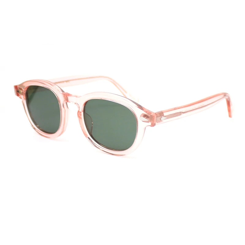 Men's Sunglasses Woman Johnny Depp Polarized Sun Glasses Acetate Frame Luxury Brand Vintage Driver's Shade