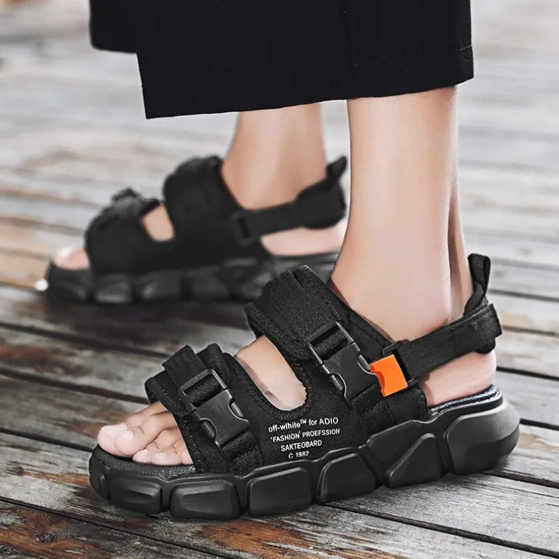 Summer High Quality Beach Sandals for Men Outdoor Breathable Wear-resistant Men Casual Sandals Fashion Holiday Shoes Zapatos De