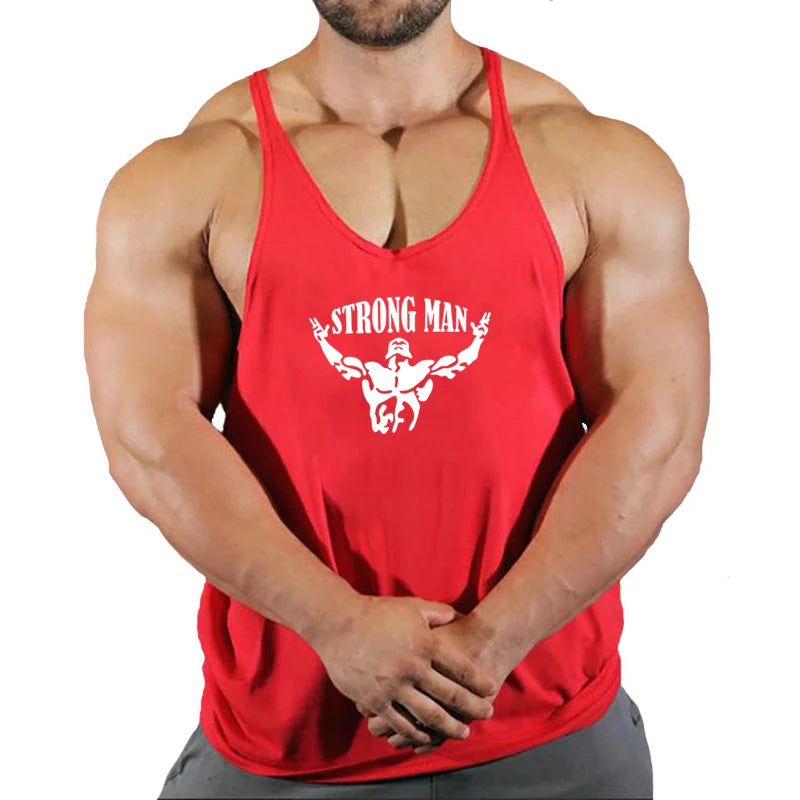 Gym T-shirts for Men Clothing Fighter Tanks Camis Mens Tops T-shirts Suspenders Man Top for Fitness Stringer Men's Clothes Shirt