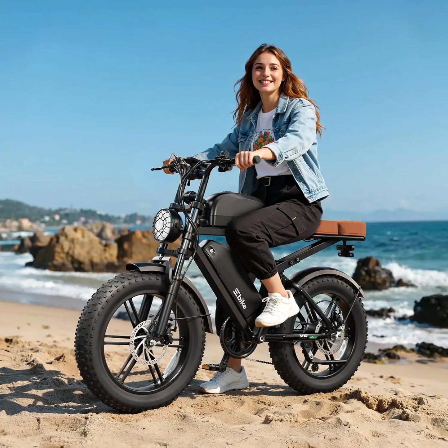 SISIAGD Electric Bike for Adults,1500W Peak Ebike,48V 15/ 30AH Waterproof Removable Battery,60-100 Miles,7 Speed,30, Customized