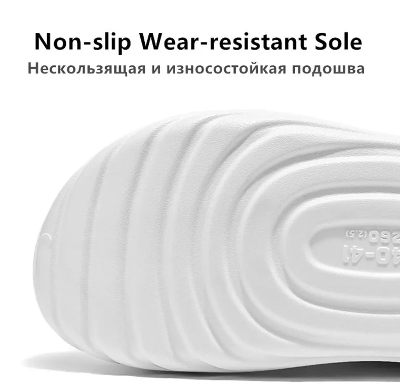 2025 New Men Massage Slippers Slides Indoor Outdoor Sandals Beach Casual Shoes Comfortable Sole Men's Slippers Big Size 40-45
