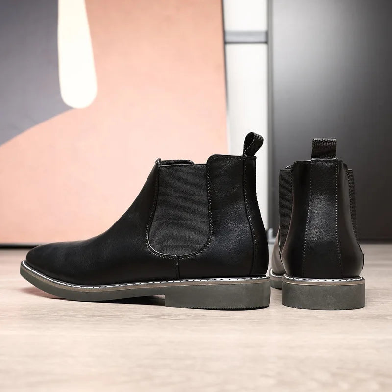 40~46 Men Chelsea Boots Brand Retro Comfortable 2024 Fashion Men Boots
