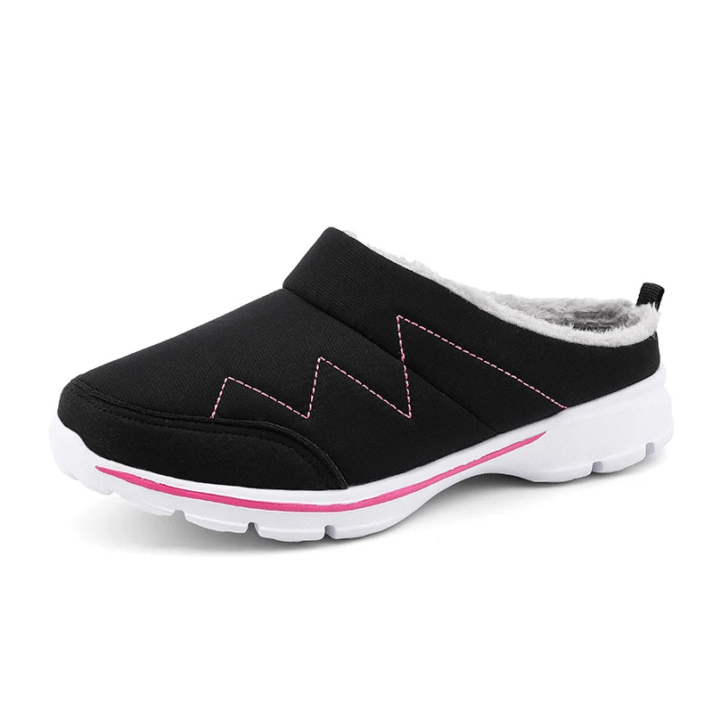 Men Slippers Winter Warm Plush Home Indoor Couple Slippers WaterProof Soft Comfort Winter Shoes Men Footwear Large Size 36-46