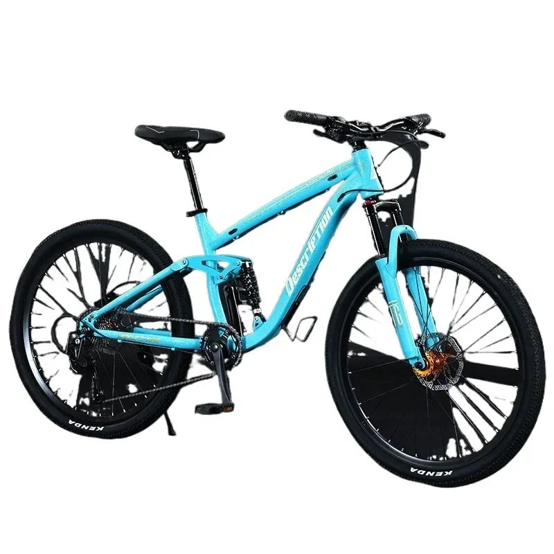 -For Customized 26 27.5 Inch Carbon Steel Green MTB Variable Speed Oil Disc Brake Suspension Fork Mountain Bicycle Road Bikes