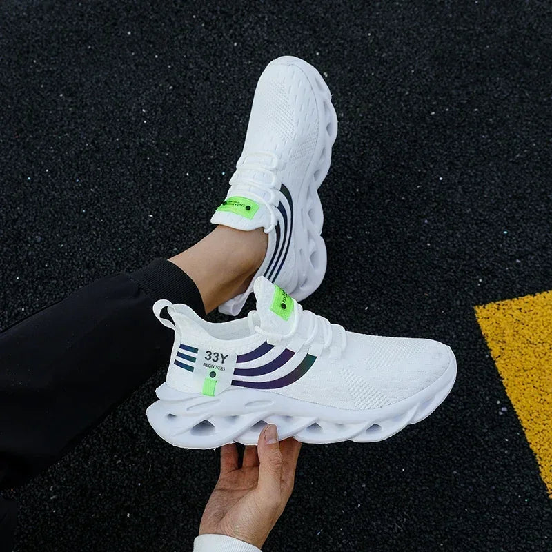 Sneakers for Men Casual Sport Shoes Breathable Lightweight Outdoor Mesh Platform Running Shoes Athletic Tenis Walking Shoes